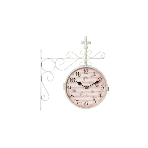 Horloge murale Nacchi's Art avec fleurs, style shabby chic 37 x 8 x H 40 cm