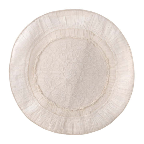 Blanc Mariclò Cuscino tondo avorio "Soffio Collection" 45x45x6 cm