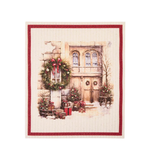 Cloth Clouds Set of 6 Christmas Sponges "Christmas is Coming" 17.2x19.4 cm