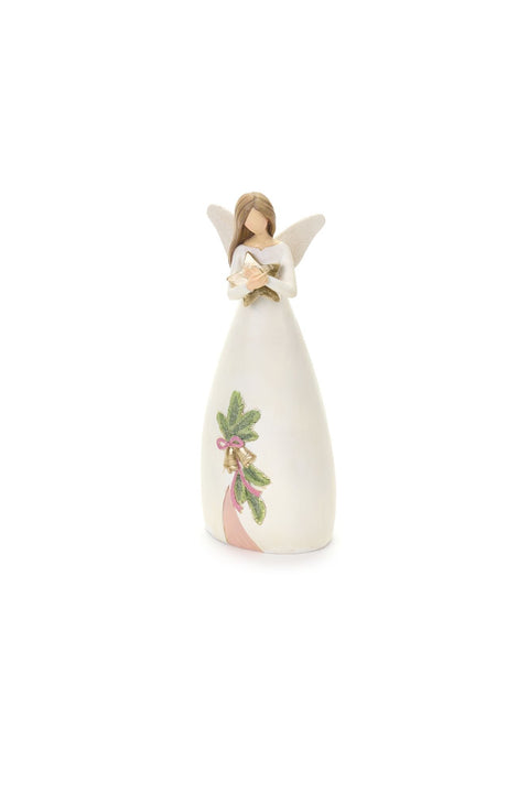 Figurine Ange de Noël Nuages ​​en Tissu en Résine « Darling » 8x5xH20 cm 4 variantes (1 unité)
