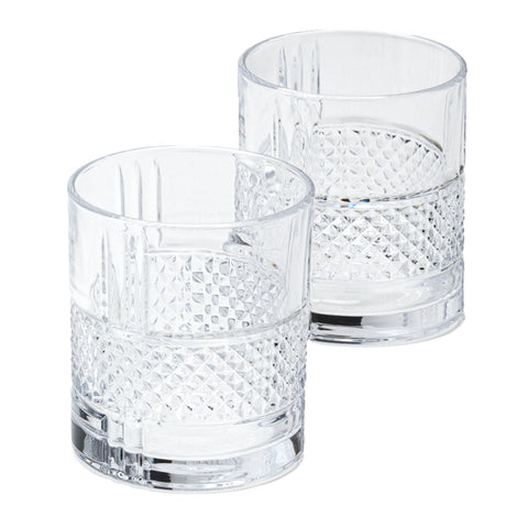 Hervit Set de deux verres à cognac "Dallas" en verre D8xH9,5 cm