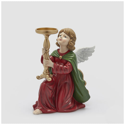 Bougeoir Ange EDG Enzo De Gasperi en Résine H 35 cm
