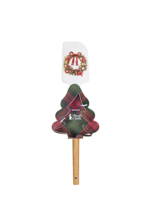 Set de 2 spatules et tampons « Christmas is Coming » en tissu, 6 variantes
