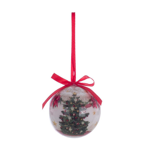 Blanc Mariclò Box Set of 6 "Christmas Fairy" Tree Baubles D6 cm