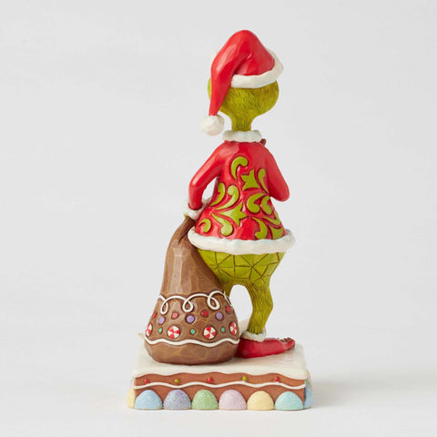Figurine de Noël Grinch Enesco Jim Shore avec biscuits H 20,5 cm