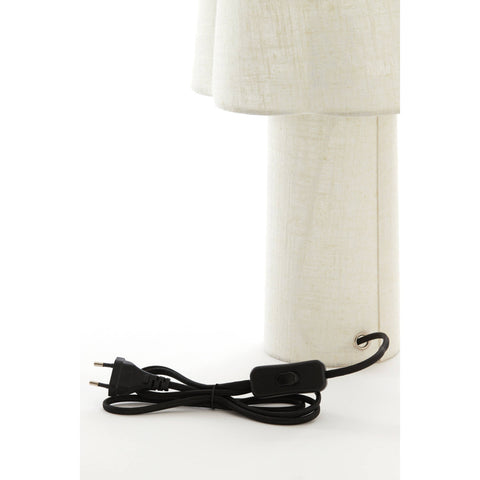 Light & Living Lampada in lino naturale con paralume "Musaby" D25xH50 cm