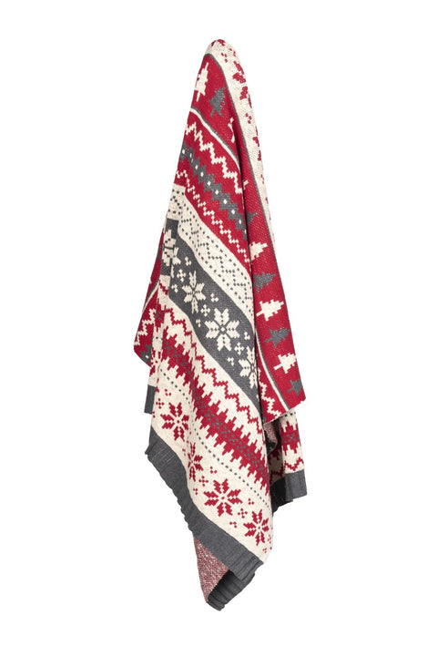 Plaid flocon de neige nuages ​​« Histoire de Noël » 130x160 cm