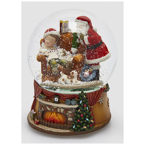 Boule en verre Père Noël EDG Enzo De Gasperi D16xH21 cm 2 variantes (1 unité)