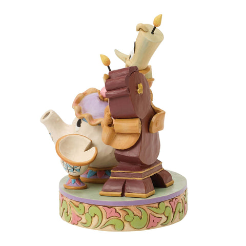 Enesco Disney Statuina Lumiere, Mrs Potts, Chip E Tockins H11.5 cm