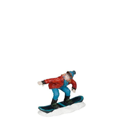 Luville Personaggio Snowboarding sulla neve 5,5x2,5xh5 cm
