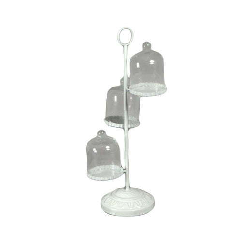 L'Atelier 17 Alzatina decorativa 3 contenitori in vetro 20xH44 cm