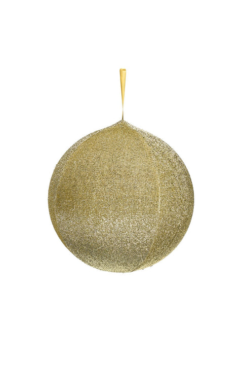 Fabric Clouds Decorative sphere in gold glitter fabric "Carousel" 60 cm