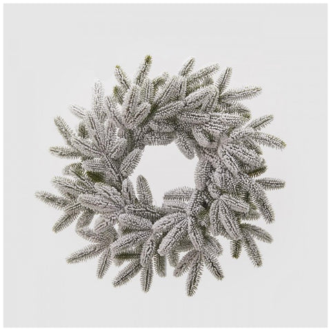 EDG Couronne de Noël enneigée, couronne de pin occidental D56 cm