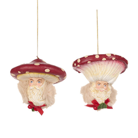 GOODWILL Babbo natale fungo in resina 9 cm 2 varianti (1pz)