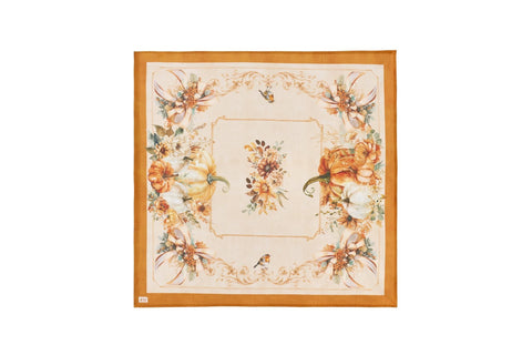 Nuvole di Stoffa Centrotavola quadrato "RACCONTI D'AUTUNNO" in cotone 120x120 cm
