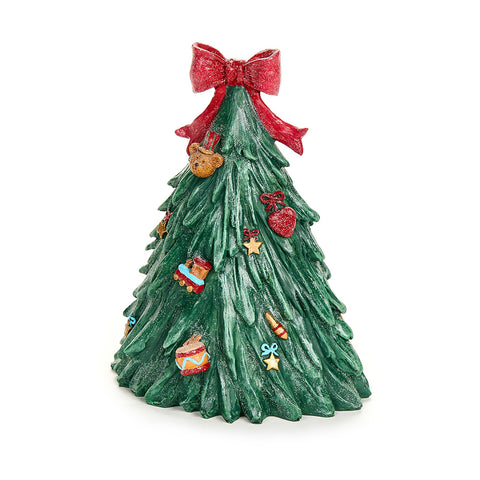 Nuvole di Stoffa Albero di natale in resina "Bear Wonderland" 16x12xH20 cm