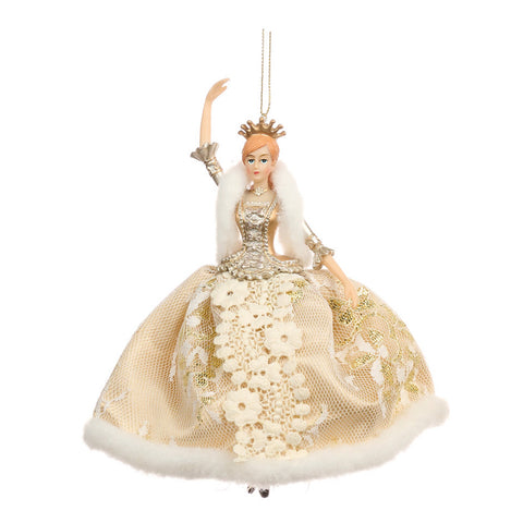 GOODWILL Christmas decoration, Dancing ballerina to hang on the Christmas tree in resin 16.5 cm 2 variants (1pc)