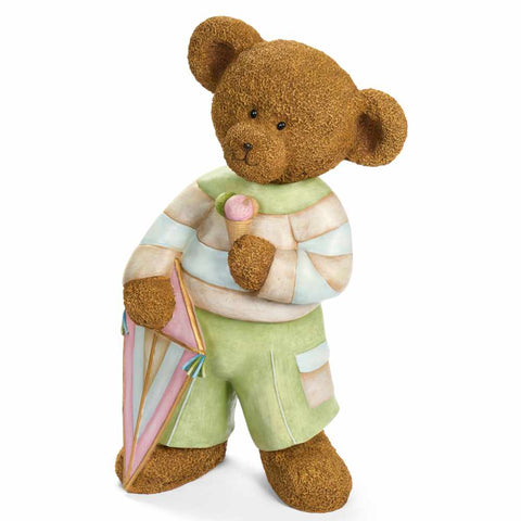 Nuvole di Stoffa Orso in resina con gelato "Sweet Bear" 50x60xH83 cm