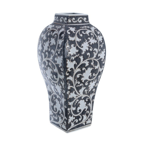 Blanc Mariclò Vaso decorativo in porcellana "Kreisleriana" D24xH48 cm
