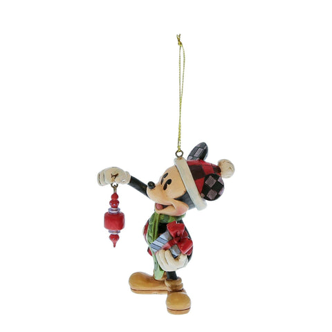Enesco Mickey Mouse with Gifts "Jim Shore" Christmas Tree Ornament H9 cm