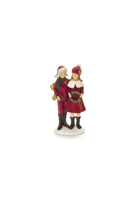 Figurine en résine Nuages ​​en tissu Garçon « Conte de Noël » H14,5 cm