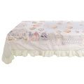 Blanc Mariclò Tovaglia rettangolare di pasqua in cotone con gala "Rococo" 180x260 cm - Angelica Home Stabia