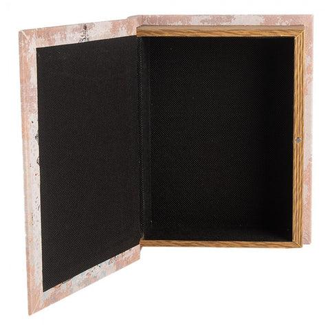 Clayre & Eef Set 3 Libri contenitori beige 27x22x7 / 22x17x6 / 17x12x4 cm