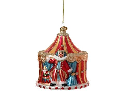 Kaemingk Christmas Circus Decoration in Glitter Glass D10xH11 cm