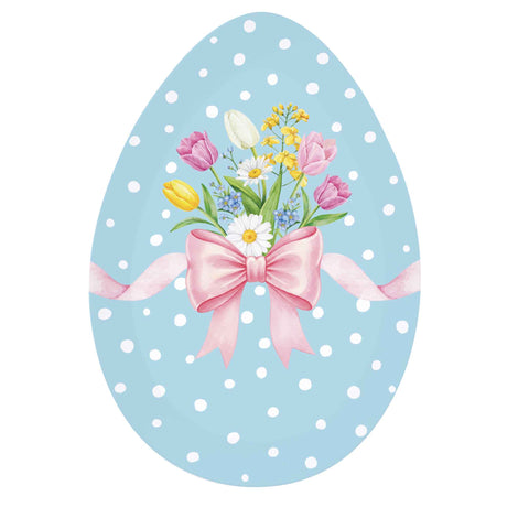 Easy Life Vassoio ovale di pasqua in porcellana "Egg Hunt" 30x21 cm 6 varianti(1 unità)