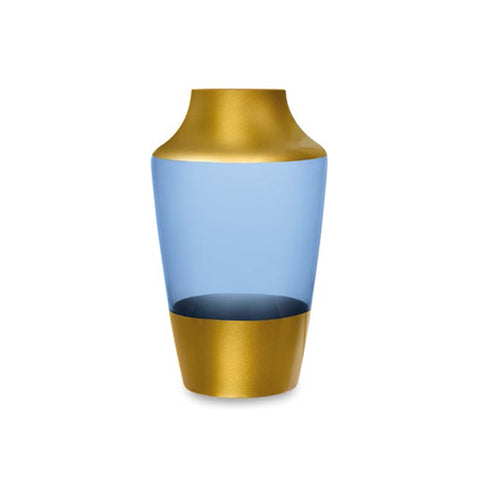 Fade Vaso porta fiori in vetro blu "Ayita" 20xH33.5 cm