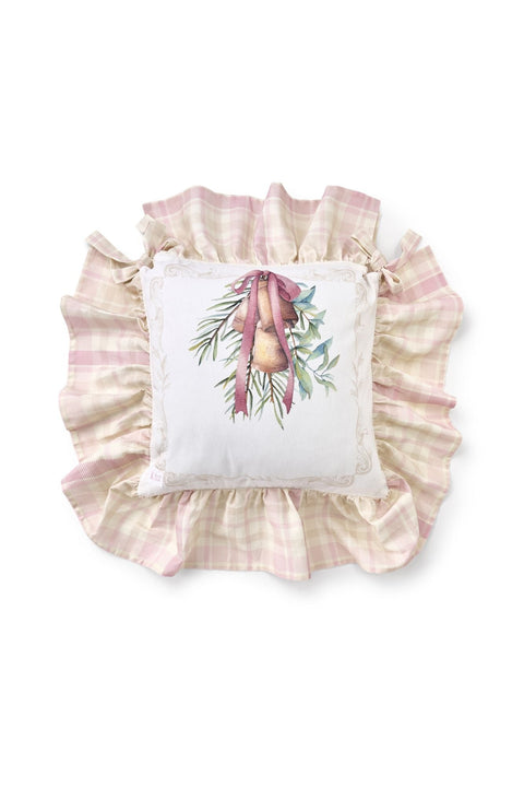 Lot de 2 coussins de chaise de Noël « Darling » en tissu nuages, 40 x 40 + 15 cm