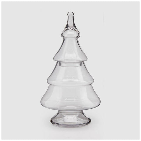EDG Enzo de Gasperi Glass pine tree vase container D24xH50 cm