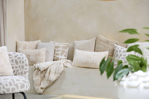 Light & Living Cuscino arredo quadrato beige "Morella" 45x45 cm