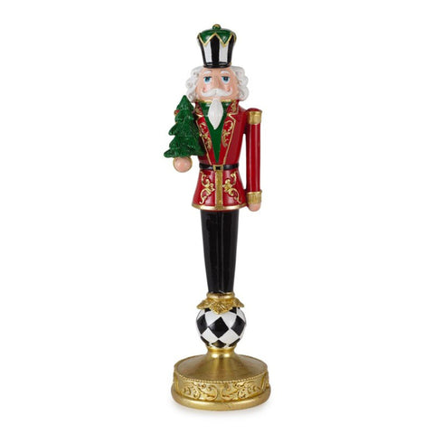 Henriette Statuina di natale Schiaccianoci con albero "Royal Parade" H31 cm