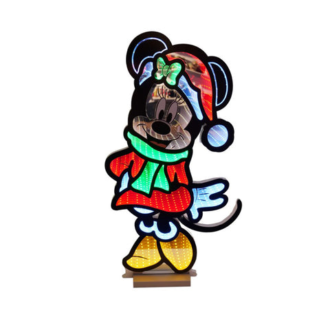 Kurt S. Adler Figurine de Noël Minnie Mouse éclairée avec miroir H40 cm