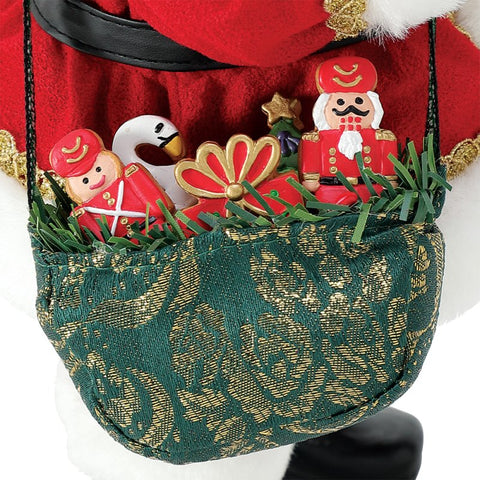 Department 56 Possible Dreams Babbo Natale "Nutcracker Sweet" 15.5x14xH28 cm