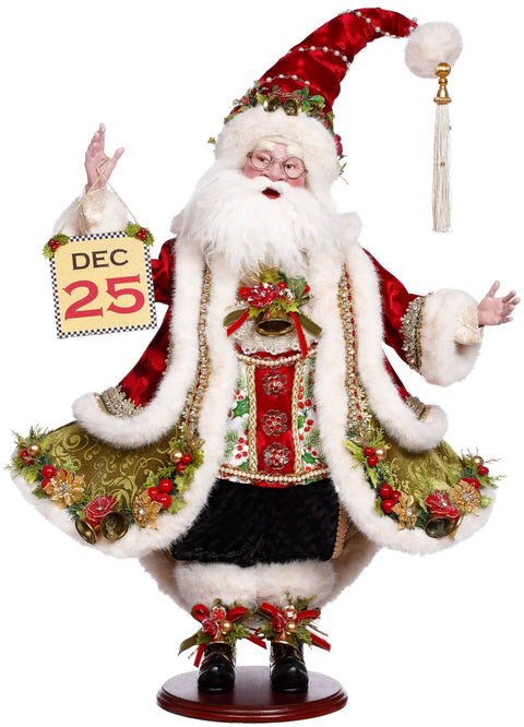 GOODWILL Mark Roberts Babbo Natale "December 25 Santa" in resina H64 cm