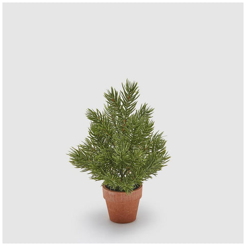 EDG Artificial West pine Christmas tree in paper pot H23 cm