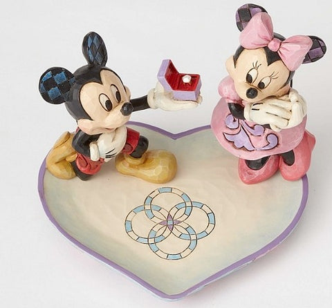 Enesco Britto Statuina Topolino e Minnie "Un momento Magico" 12x14.9xH13 cm