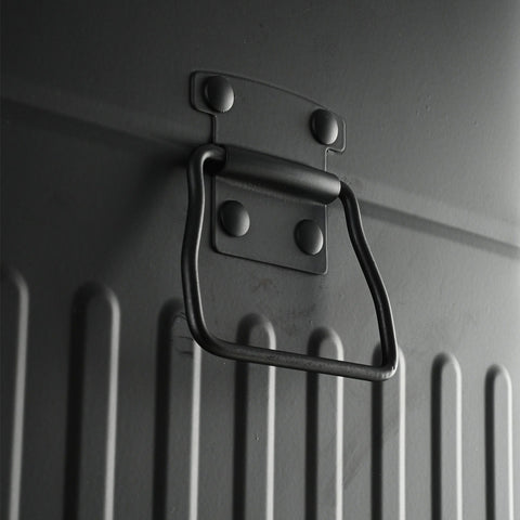 Estia Home Cestino Spazzatura in metallo nero opaco "Antigua" 30LT 27.5x36xH66 cm