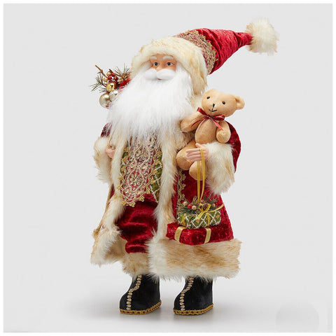 EDG - Enzo De Gasperi Santa Claus figurine with teddy bear H80cm