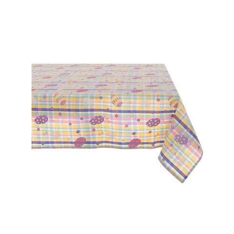 Blanc Mariclò Tovaglia pasquale in cotone "Pasqua Gentile" 140x180 cm 3 varianti(1 unità) - Angelica Home Stabia