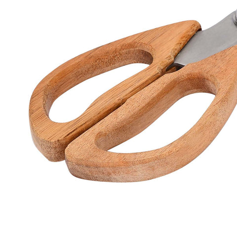 Estia Home Forbici da cucina in acciaio inox e legno "Allure" 20x8.5x1.2 cm