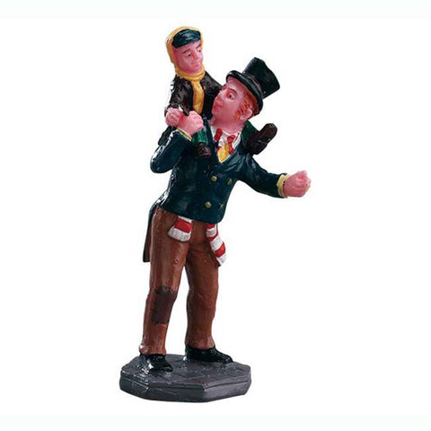 LEMAX Characters "Bob Cratchit And Tiny Tim" in polyresin H7.2 x 3.5 x 2.6 cm