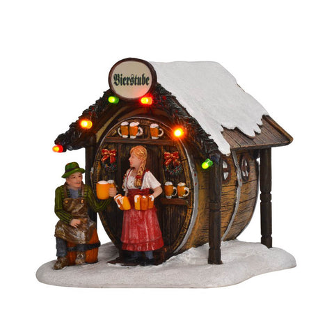 Luville Edificio piccolo Christmas market luci led 11x11,5xh11,5 cm