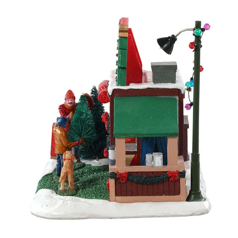 LEMAX Edificio in resina "Garland Grove Tree Lot" H13.6x19.9x12.8 cm