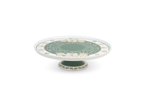 Nuvole di stoffa Alzatina natalizia in ceramica verde D32 cm