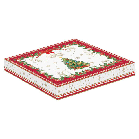 Easy Life Piatto a forma di albero di natale + box "Christmas Heritage" 20.5xH25.5 cm