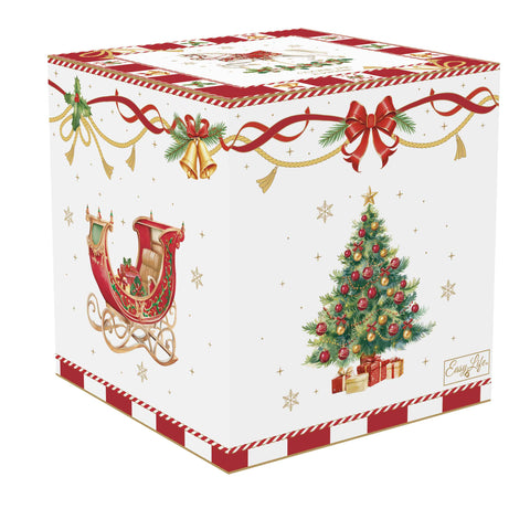 Pot à biscuits de Noël en porcelaine Easy Life « Conte de Noël » D14xH16,5 cm