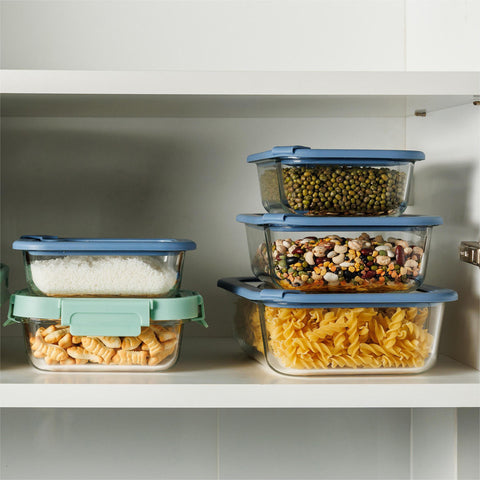 Estia Home Porta pranzo in vetro "Colorseal" 23,5x17,8xH7,6 cm